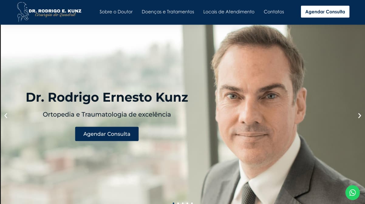 Dr. Rodrigo's website banner